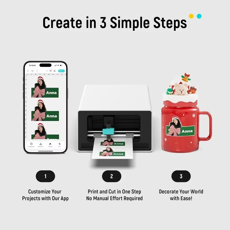 Label Printer Thermal - PixCut S1 All in One Sticker