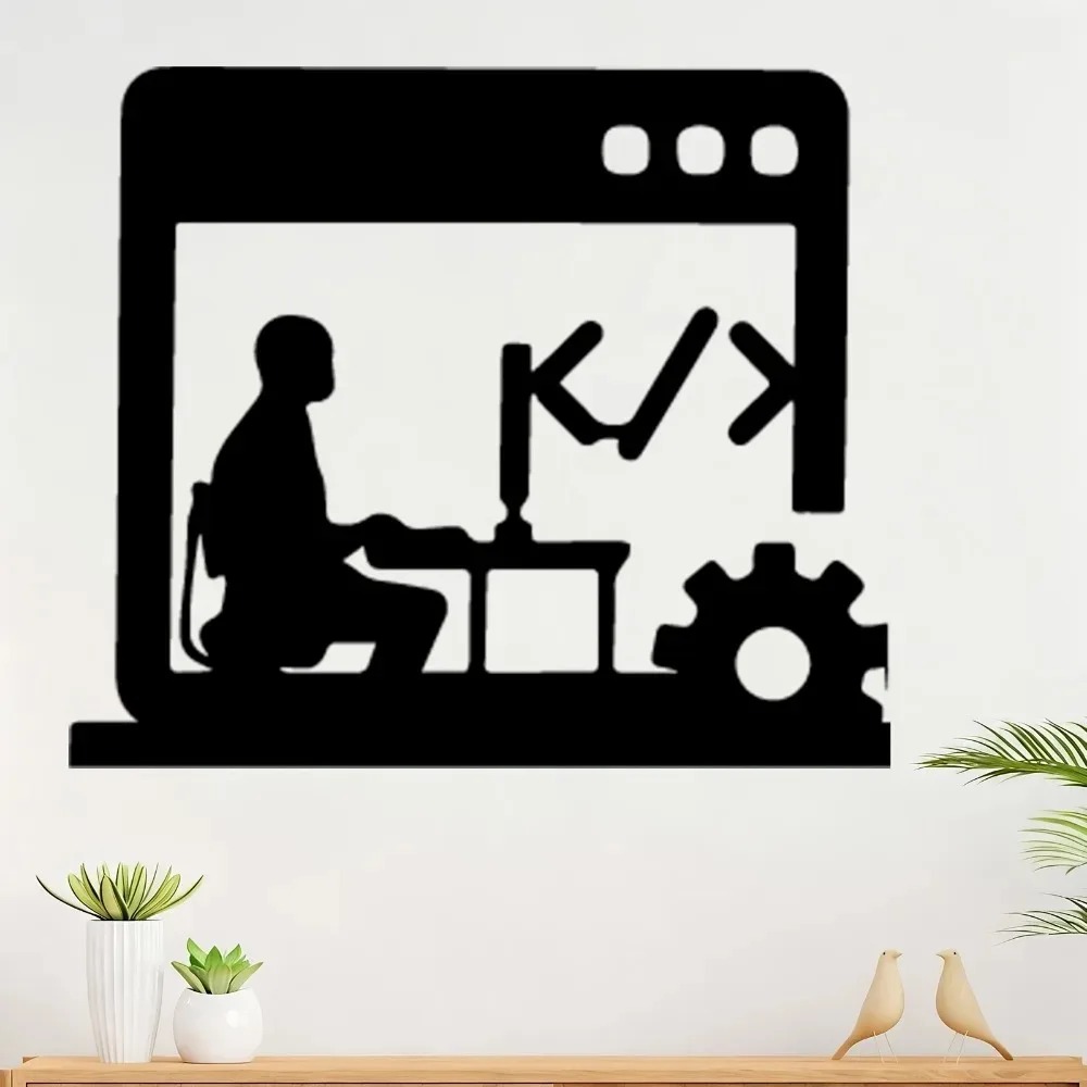 Tech Office Wall Decor - Metal Wall Art for Software Developer,