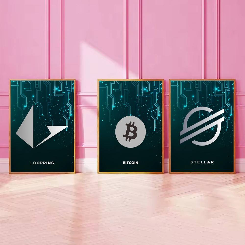 Tech Circuit Crypto Symbol Pos - Tech Office Wall Decor review and price