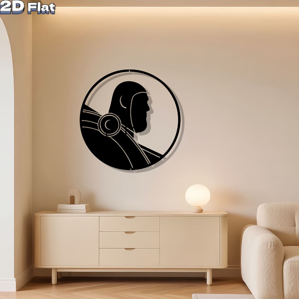 1pc Modern Robot Aluminum Plat - Tech Office Wall Decor review and price
