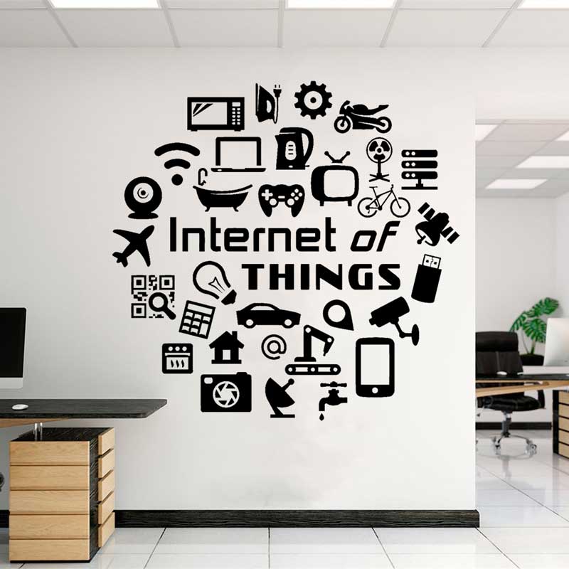 Tech vinyl wall decals Interne - Tech Office Wall Decor review and price