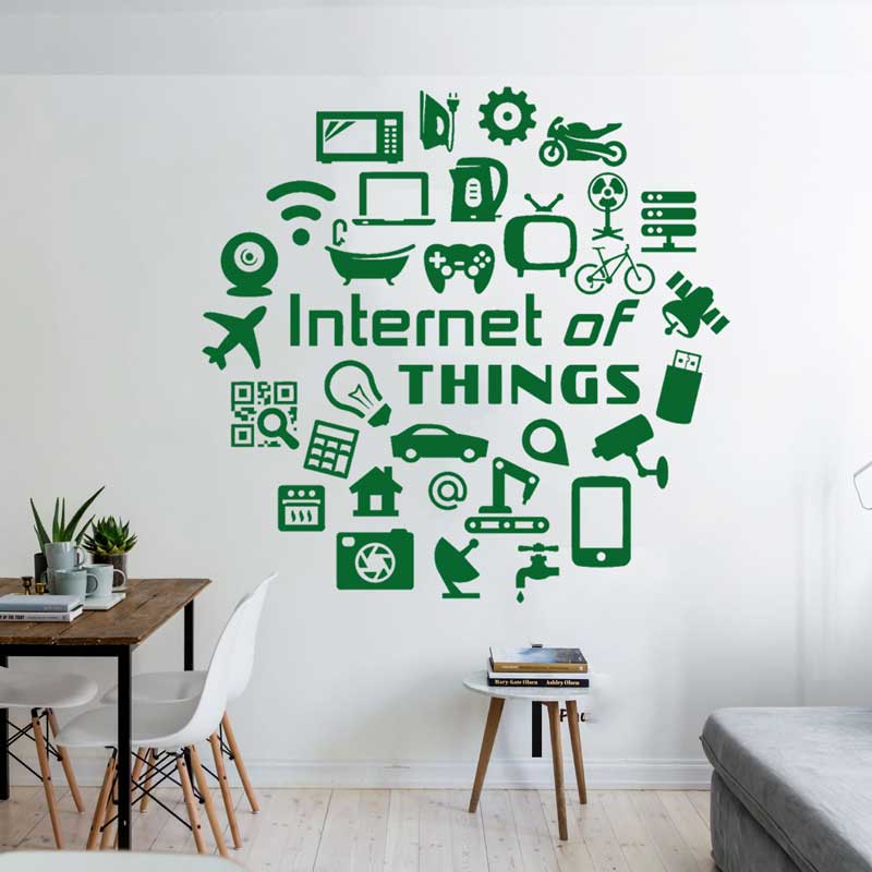 Tech vinyl wall decals Interne - Tech Office Wall Decor review and price