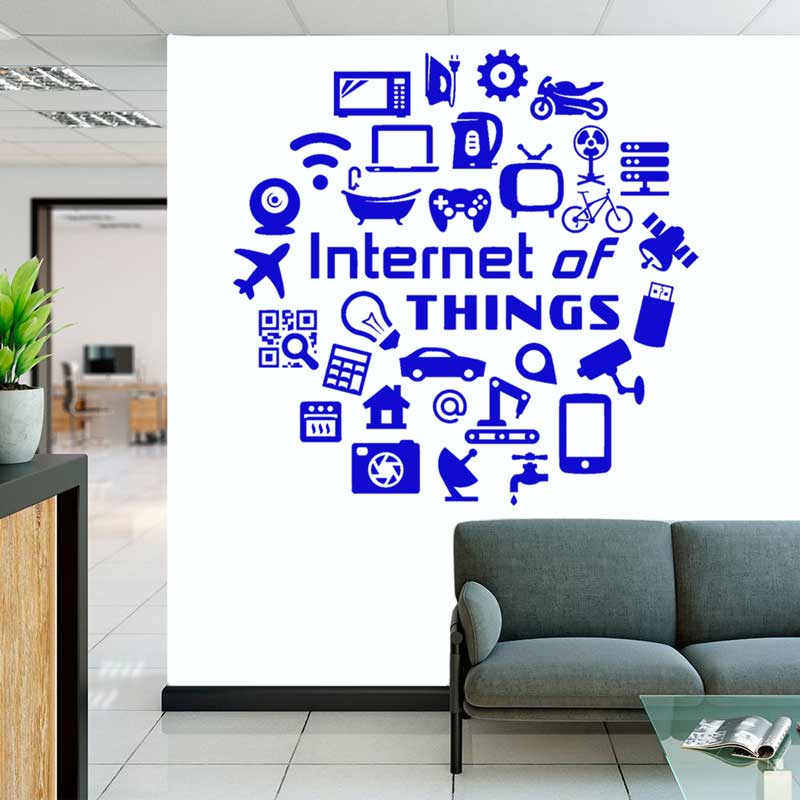 Tech vinyl wall decals Interne - Tech Office Wall Decor review and price