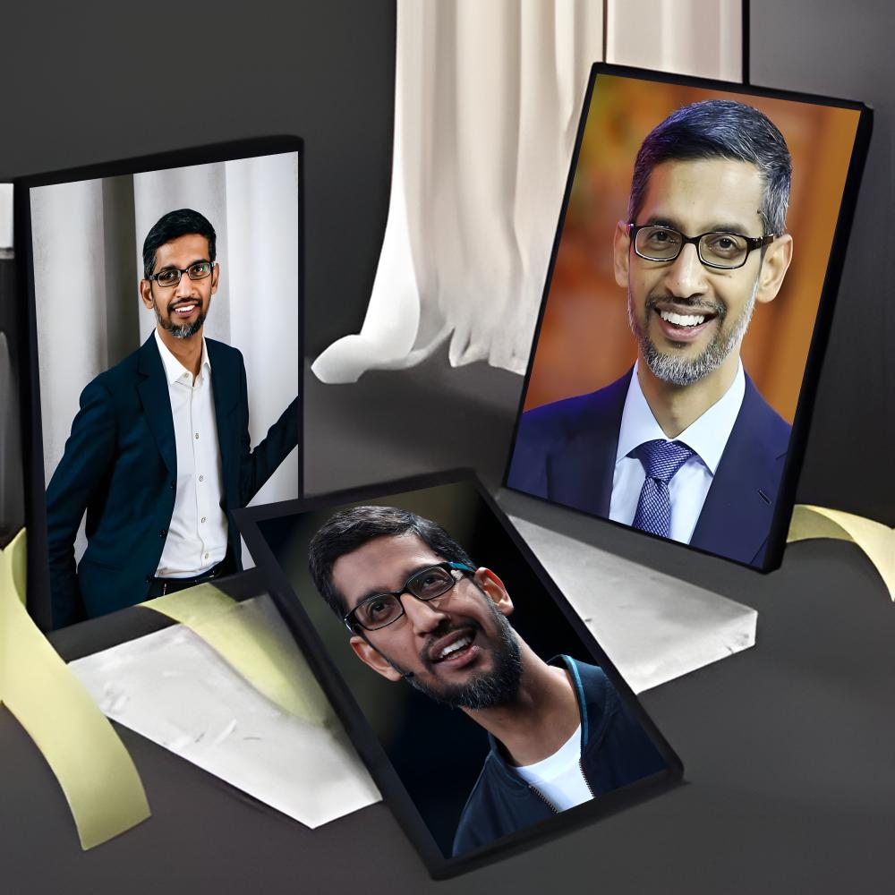 Sleek Corporate S-Sundar Picha - Tech Office Wall Decor review and price